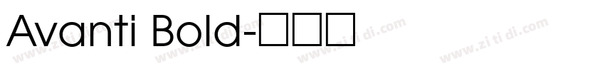 Avanti Bold字体转换